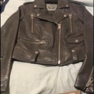 Gray Motorcycle jacket